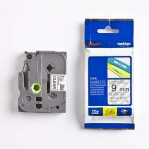 Brother Labelling Tape 9mm Black/Clear