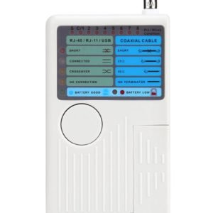 4 In 1 RJ-45 RJ-11 USB BNC Remote Cable Tester For UTP STP Tracker Detector Tool Gray