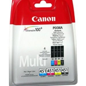 Canon 451 Ink Cartridge 4 Color Set