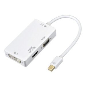 3-in-1 Mini Display Port Adapter White