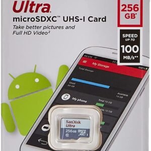 Sandisk 256GB Ultra Microsdxc Uhs 1 Card 100Mb/S Grey -Sdsqunr-256G