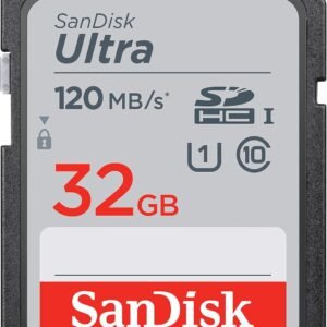 SanDisk 32GB Ultra SDHC UHS-I Memory Card - 120MB/s, C10, U1, Full HD, SD Card
